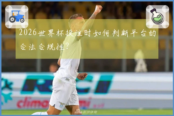 2026世界杯投注时如何判断平台的合法合规性？